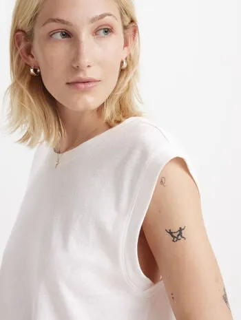 LEVIS - LEVI'S® WOMEN'S BOXY TANK - WHITE