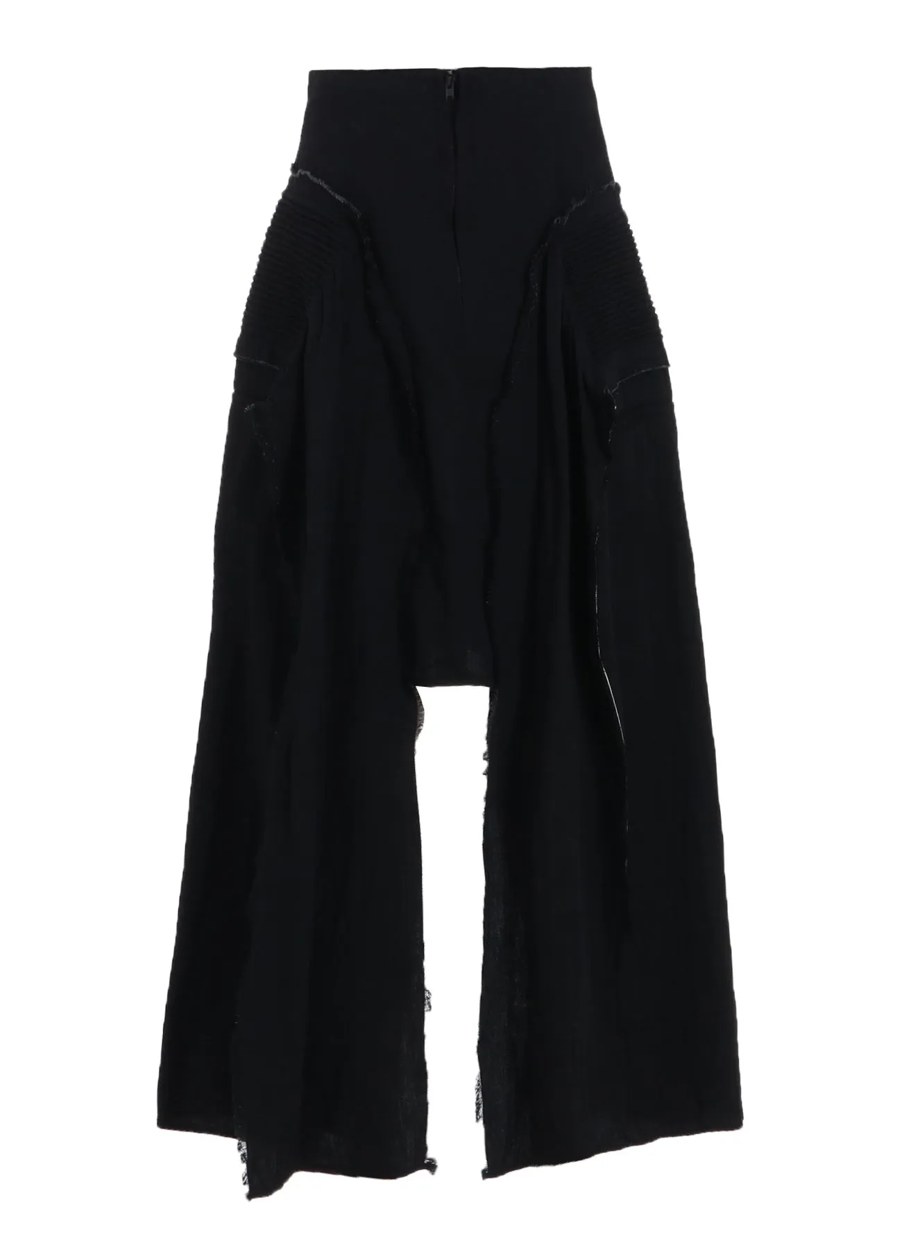 LIGHT DENIM GATHERED SKIRT