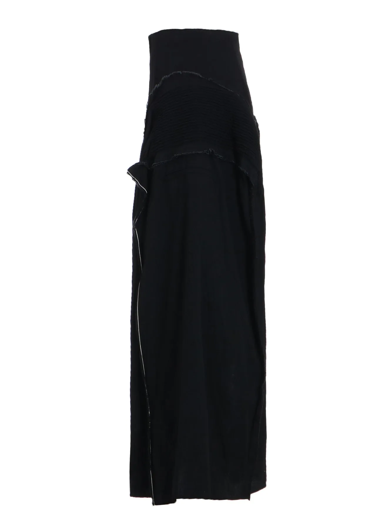 LIGHT DENIM GATHERED SKIRT