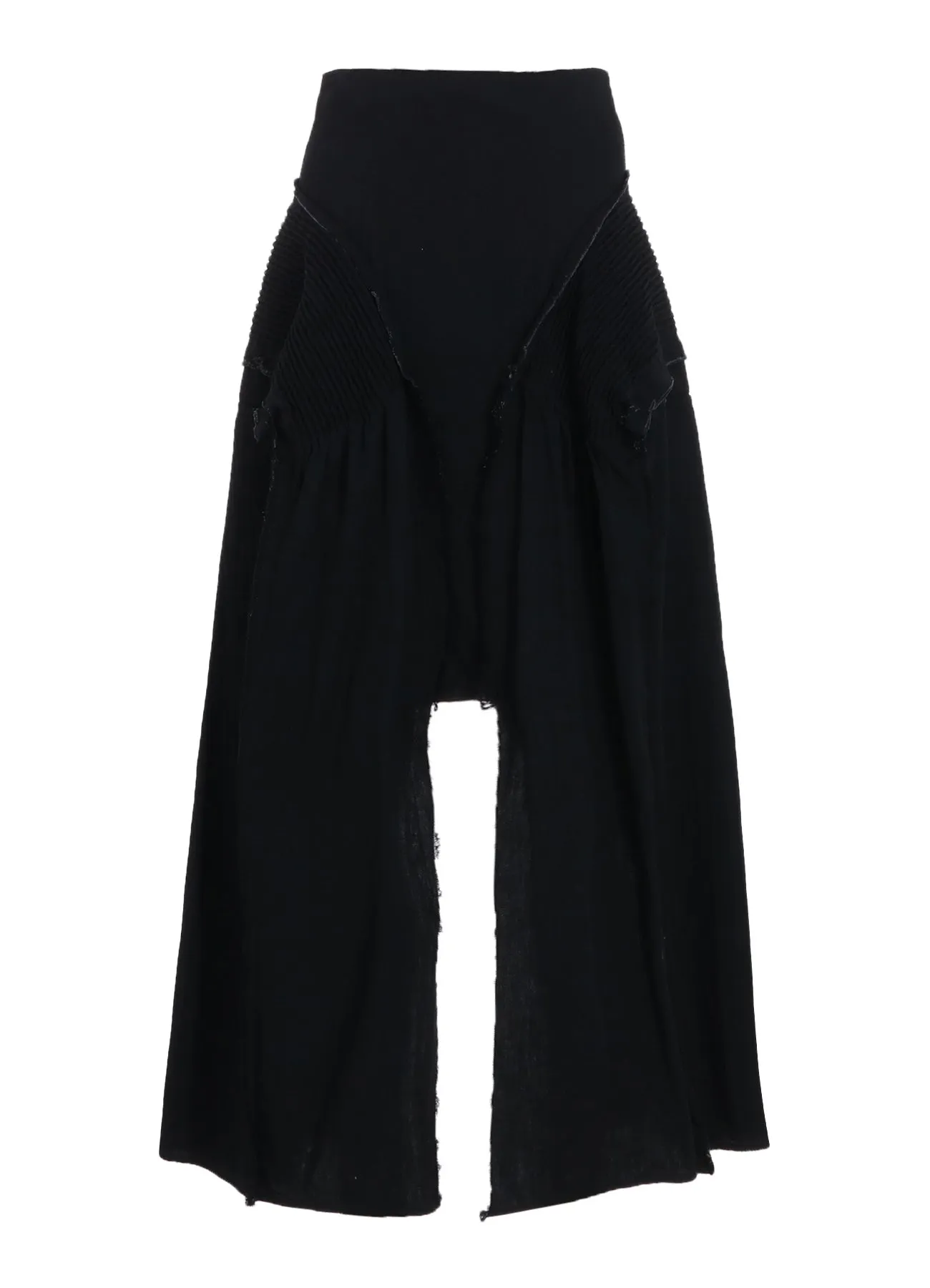 LIGHT DENIM GATHERED SKIRT