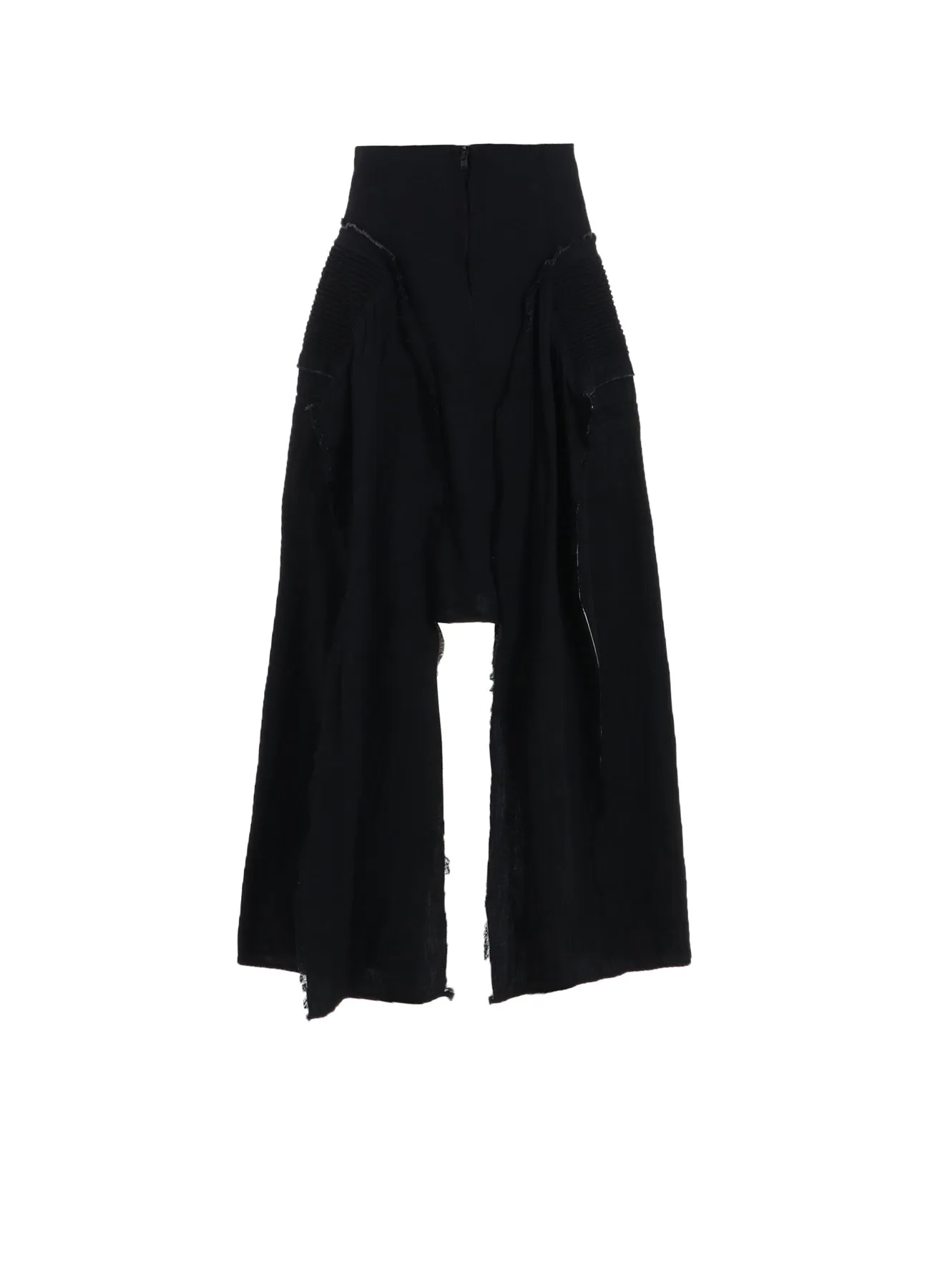 LIGHT DENIM GATHERED SKIRT