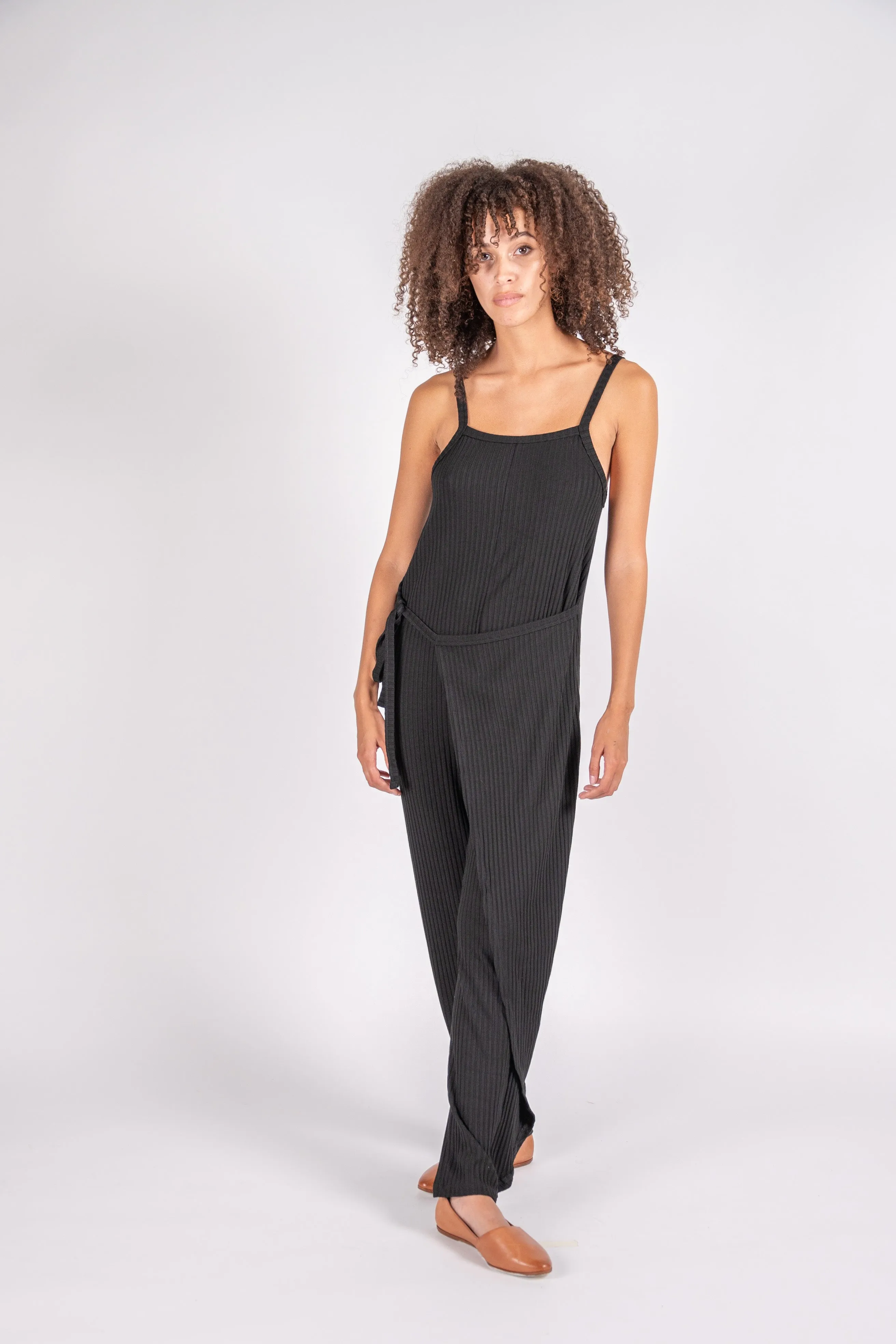 Lina black knit jumpsuit