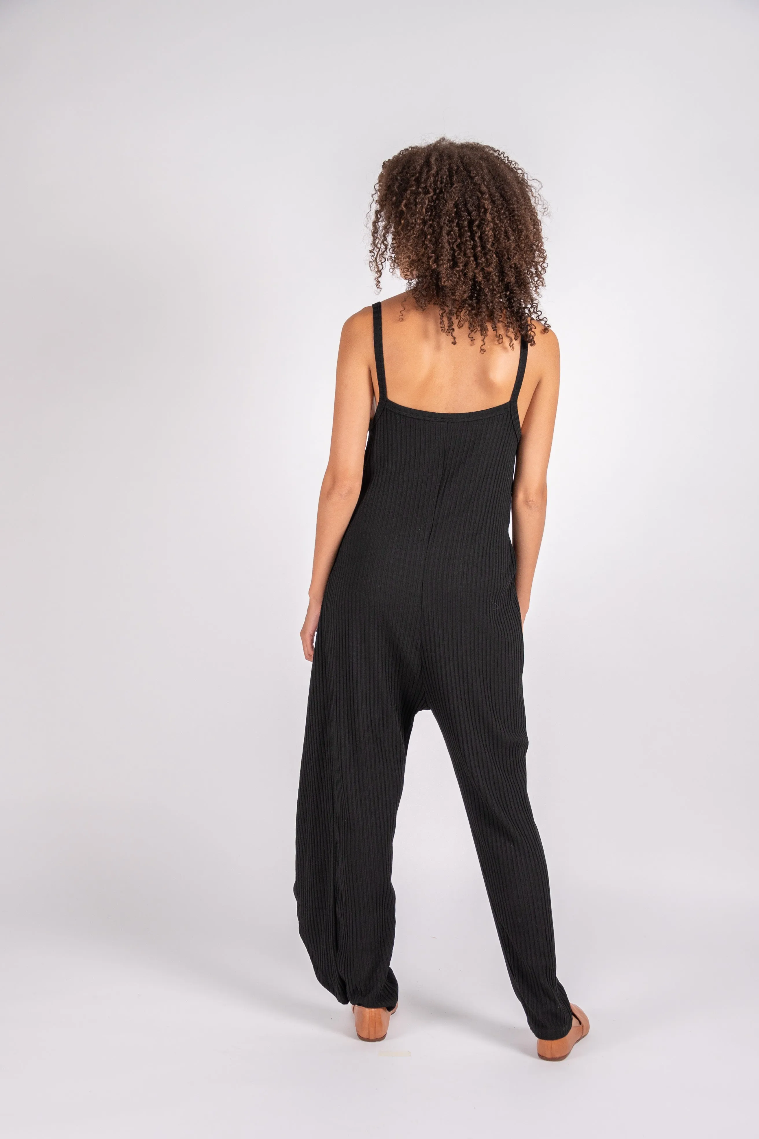 Lina black knit jumpsuit