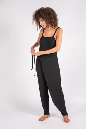 Lina black knit jumpsuit