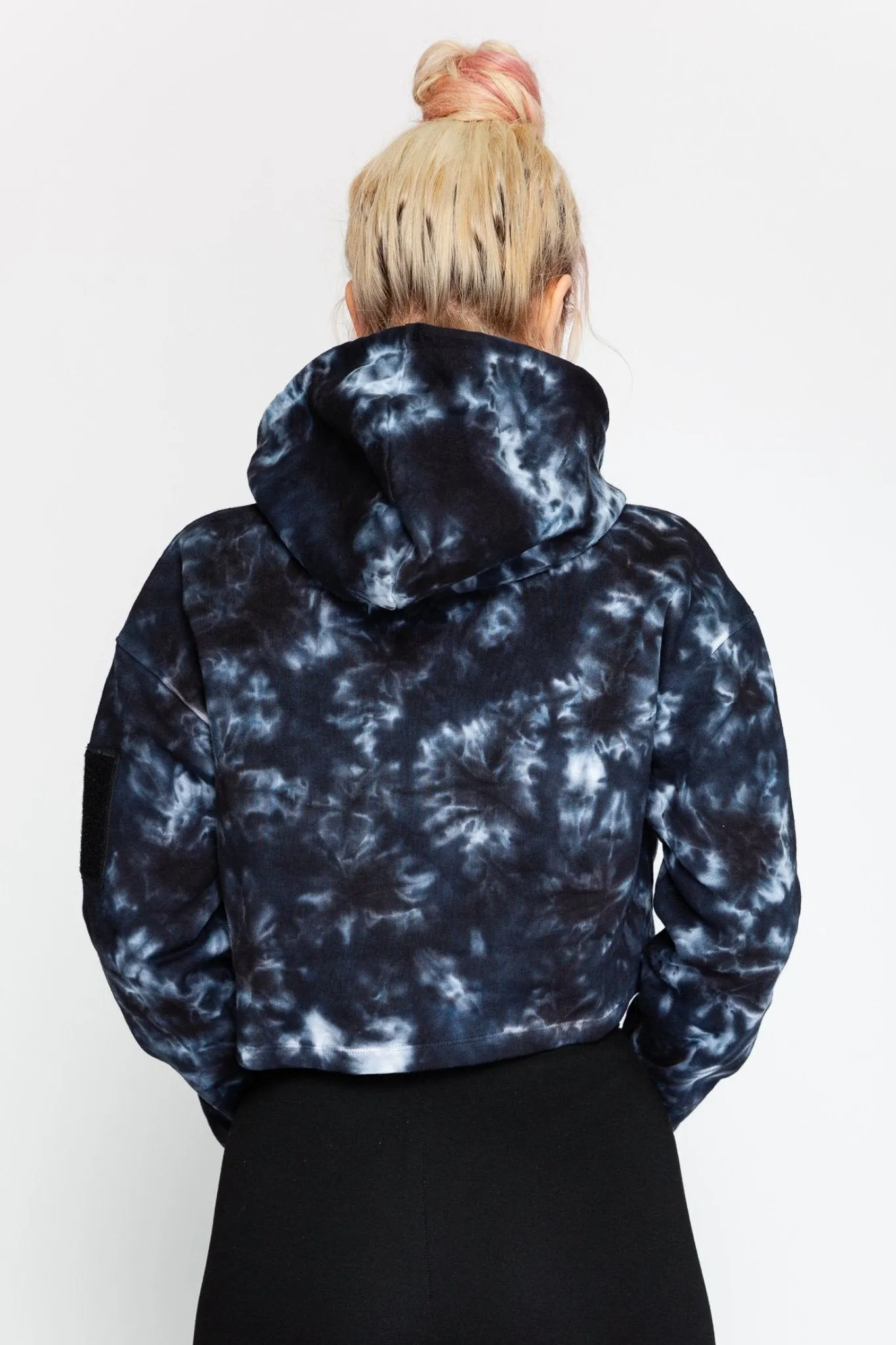 London Crop Tie Dye Hoodie