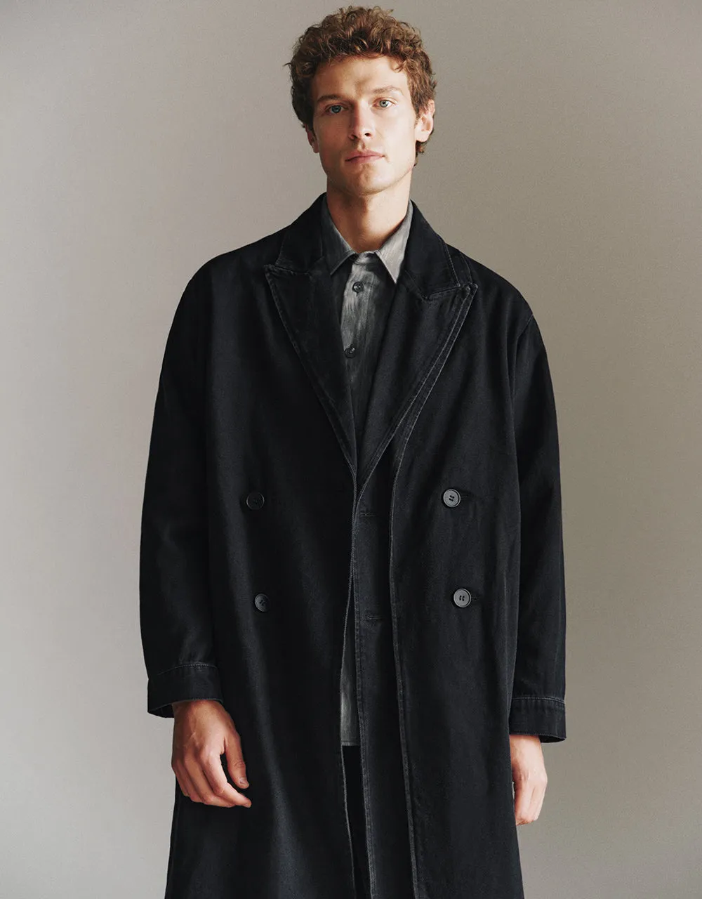 Longline Denim Coat