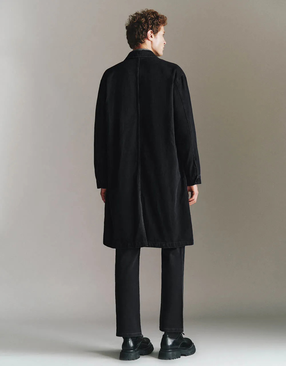 Longline Denim Coat