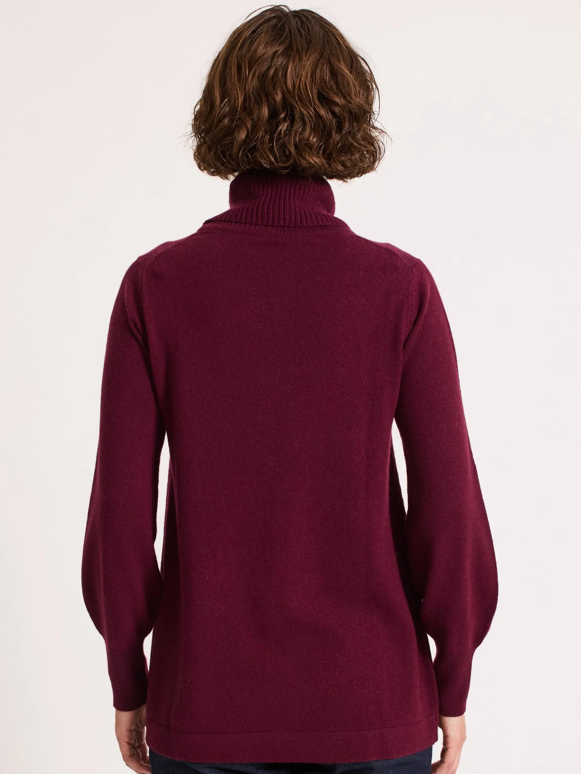 Longline Rollneck Burgundy