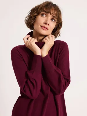 Longline Rollneck Burgundy
