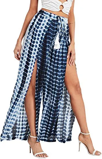 Loose Fitting Wide leg Animal Print Pants