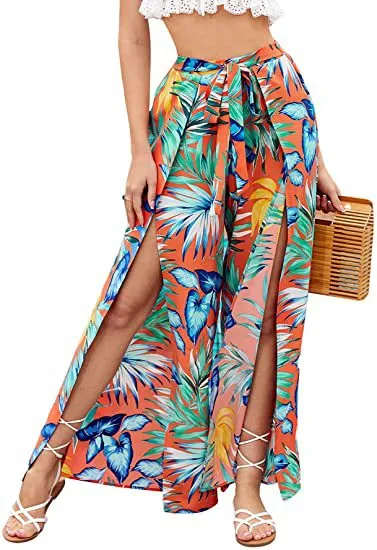 Loose Fitting Wide leg Animal Print Pants