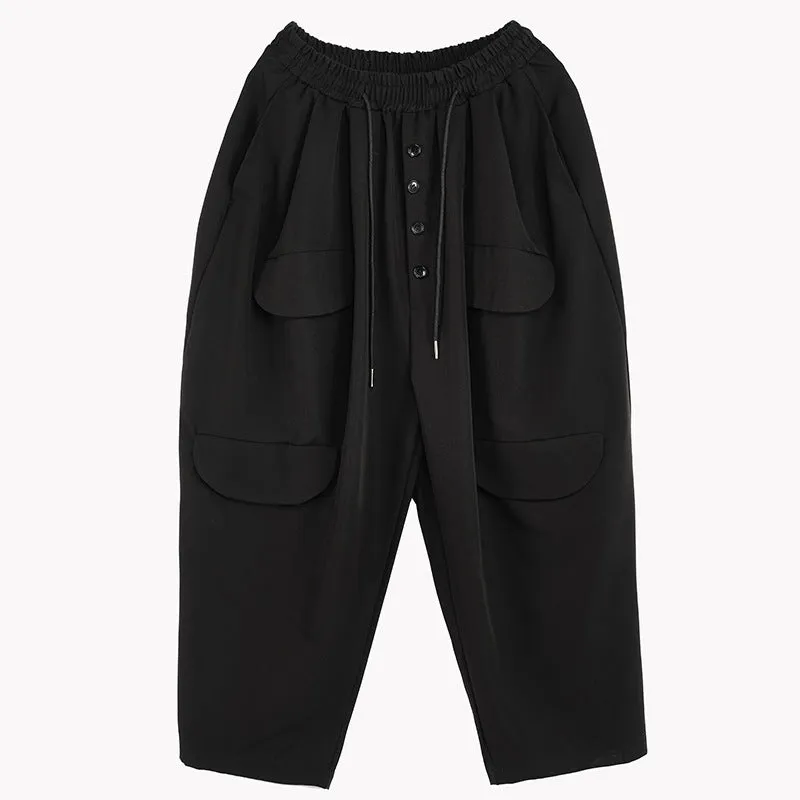Loose Wide-leg Slacks