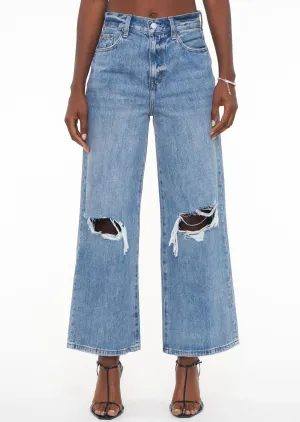 Loretta High Rise Wide Legs Jean | Castro Distressed