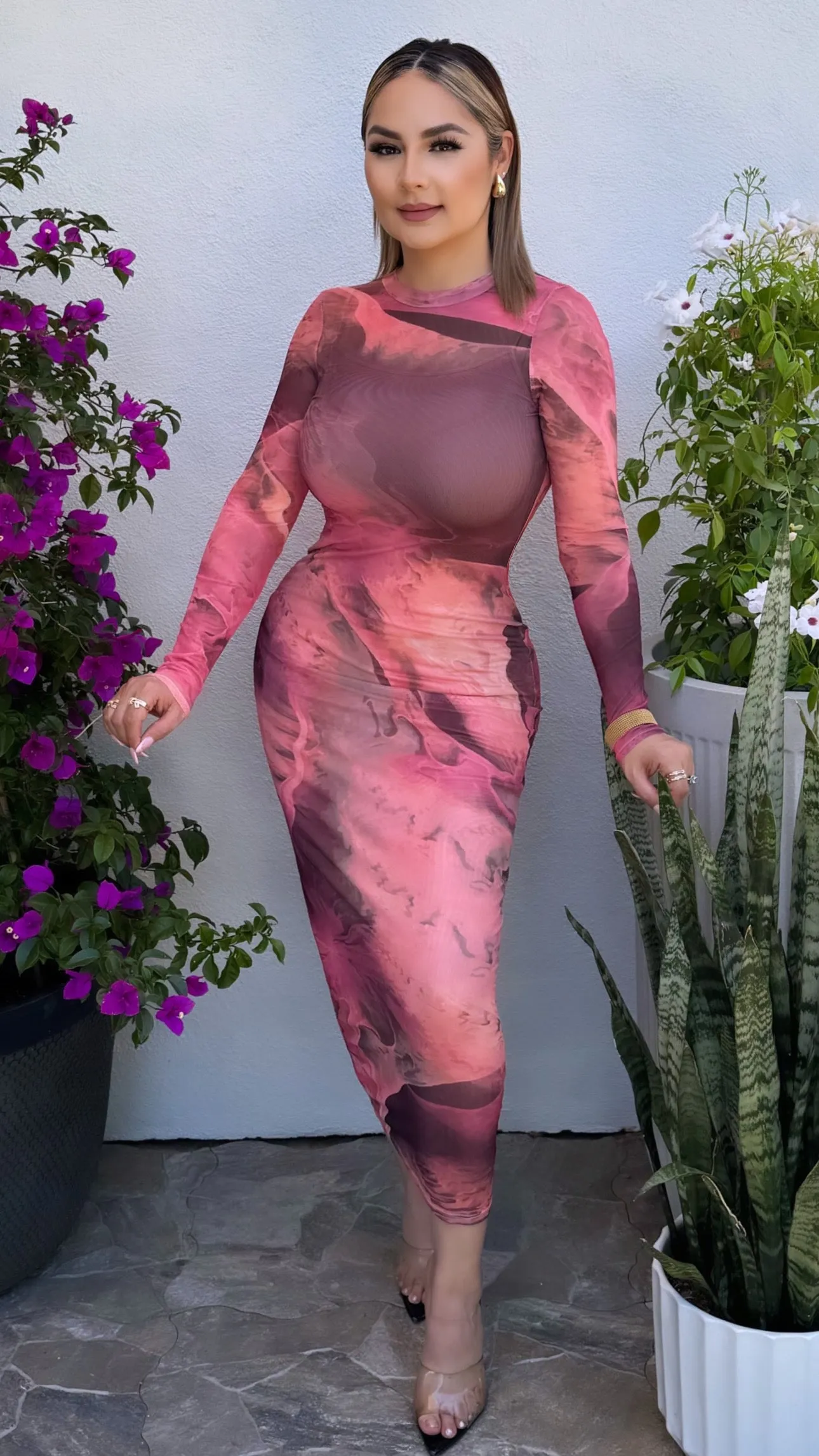 LOVED BY YOU PINK DRESS
