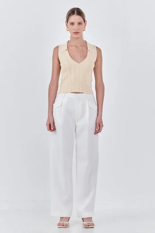 Low Rise Pocket Trousers