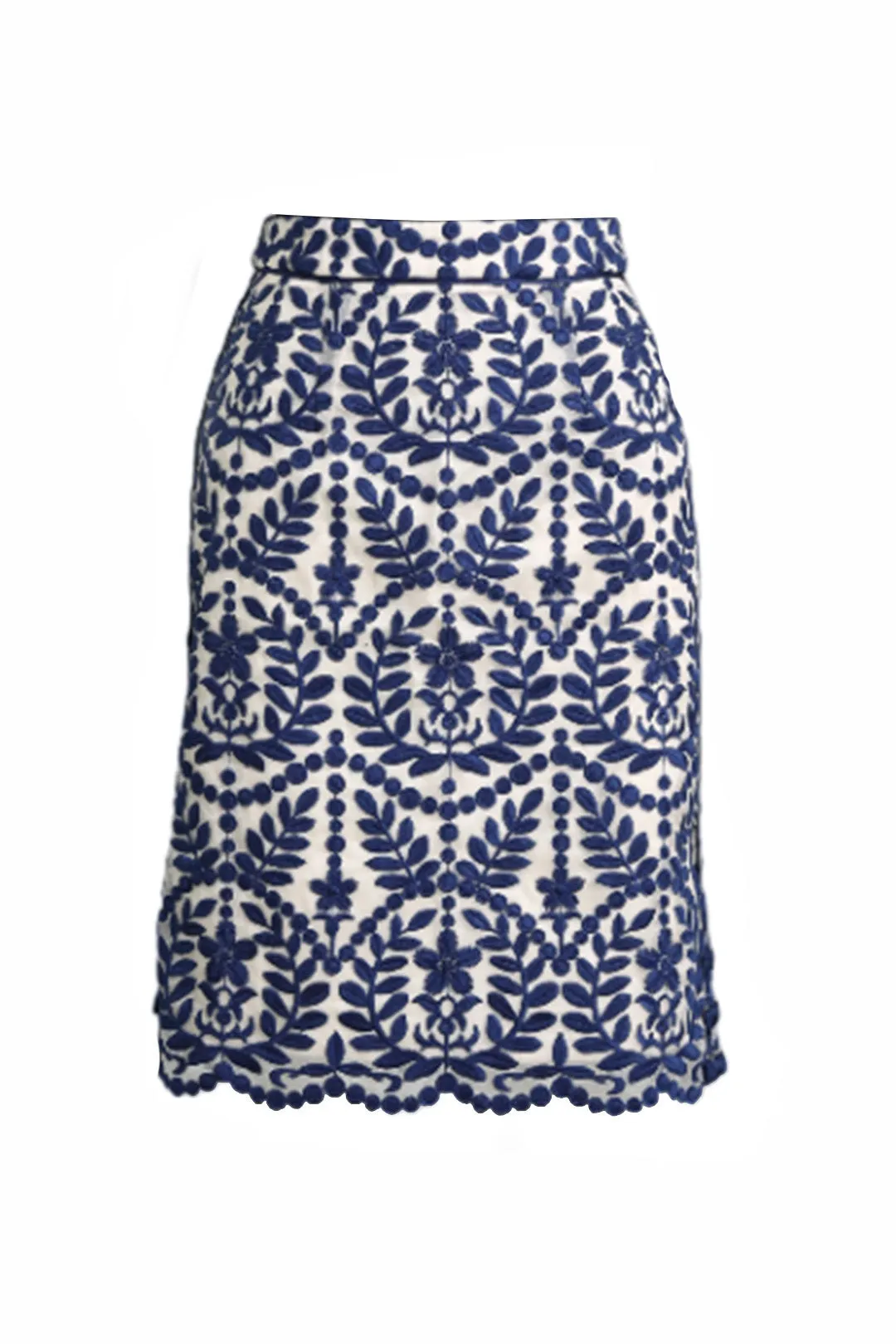 Lucky be a Lady Skirt in Blue and White