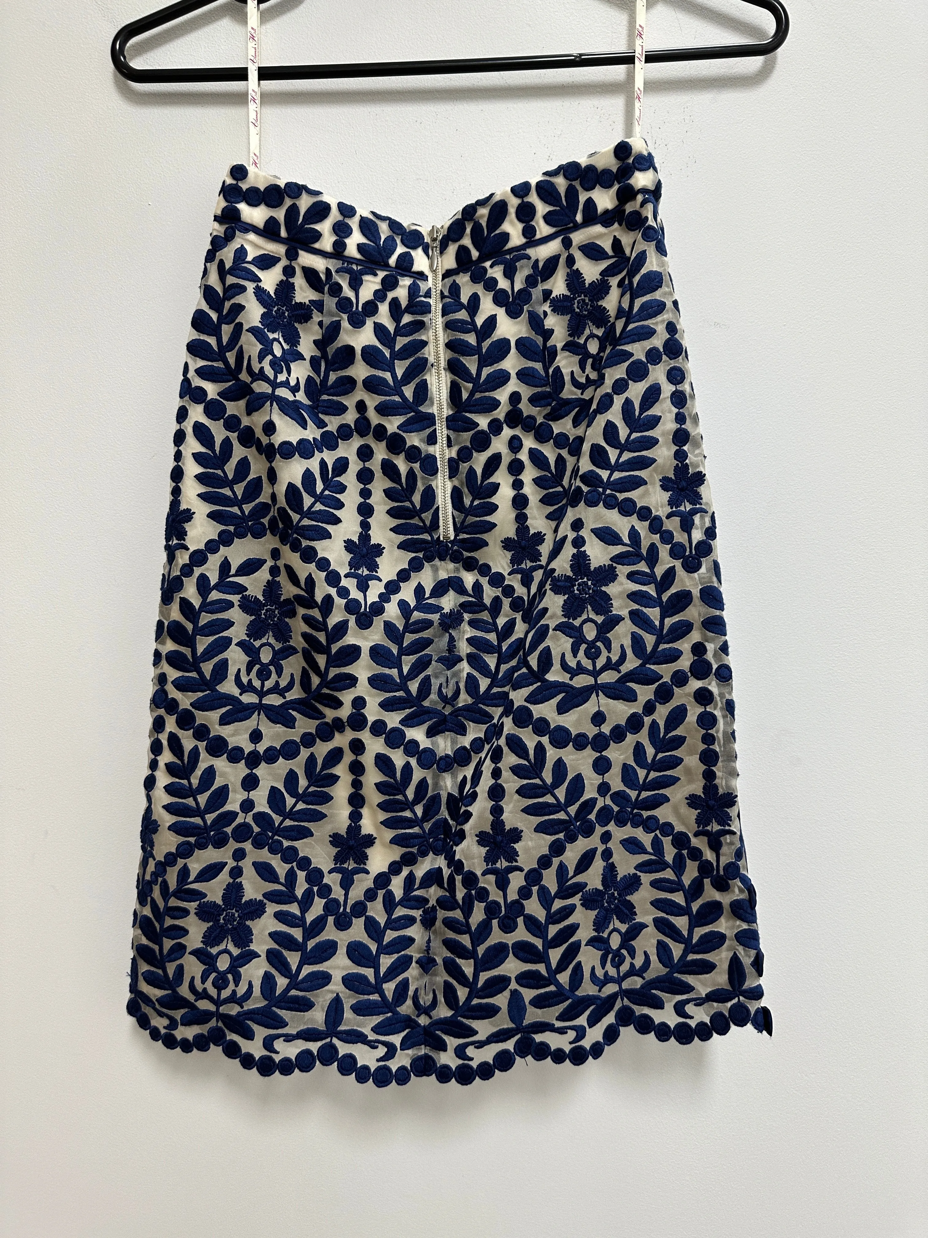 Lucky be a Lady Skirt in Blue and White