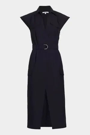 Lucy Utility Shirtdress in Midnight