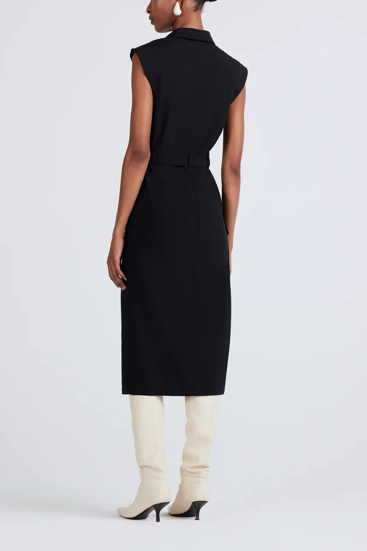 Lucy Utility Shirtdress in Midnight