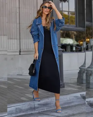 LUX DENIM TRENCH-PRE ORDER