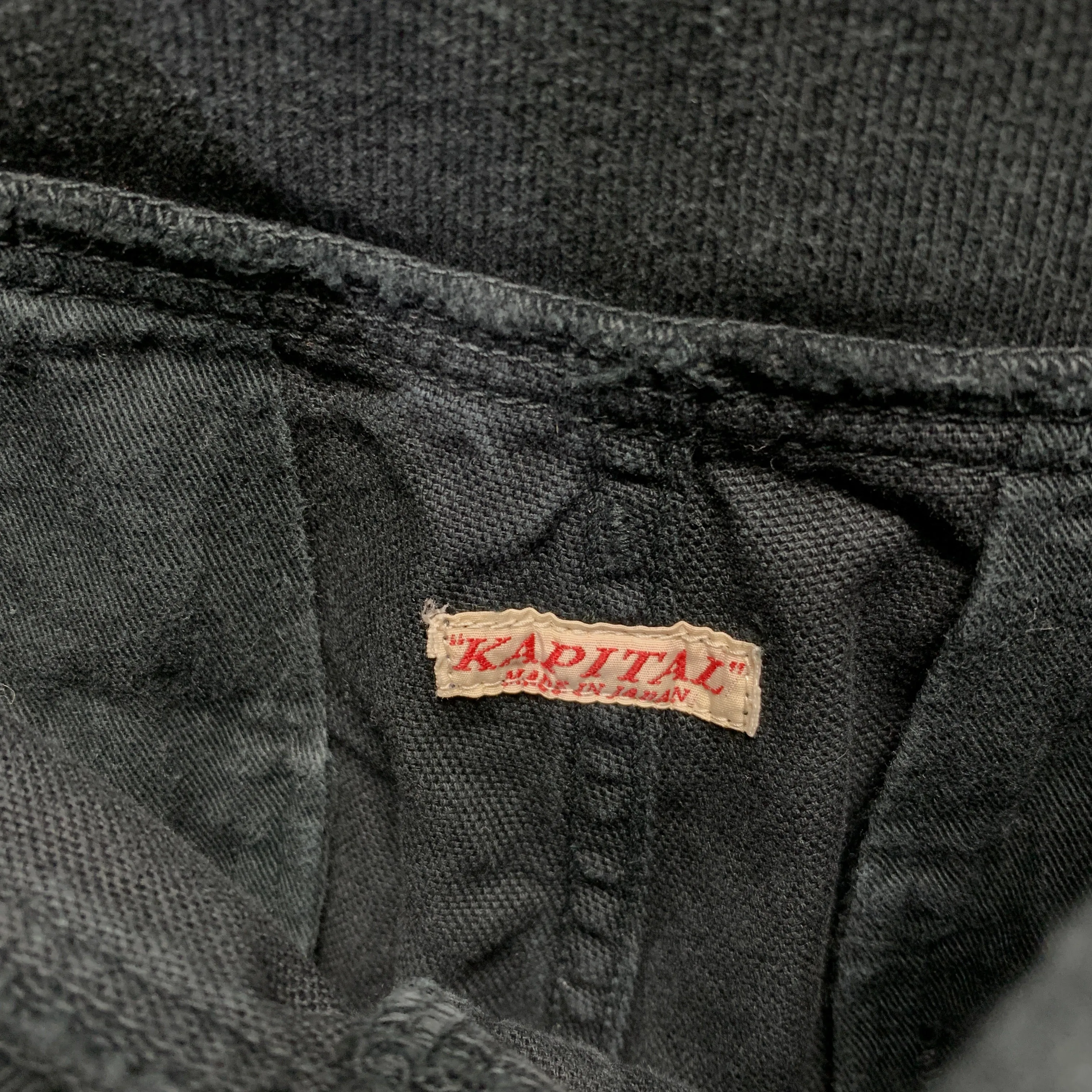 [M] Kapital Cotton Canvas Saurel Nouvelle Pants Black