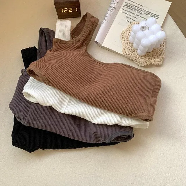 Maddy Ribbed Cropped Top