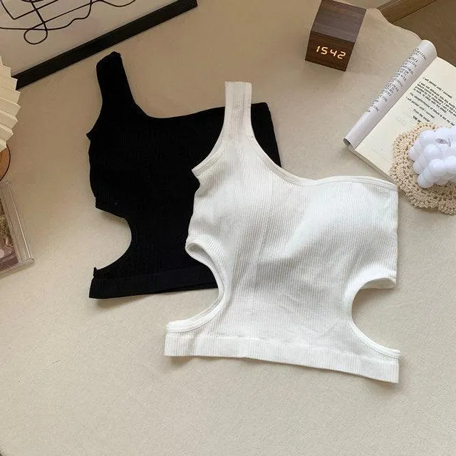 Maddy Ribbed Cropped Top