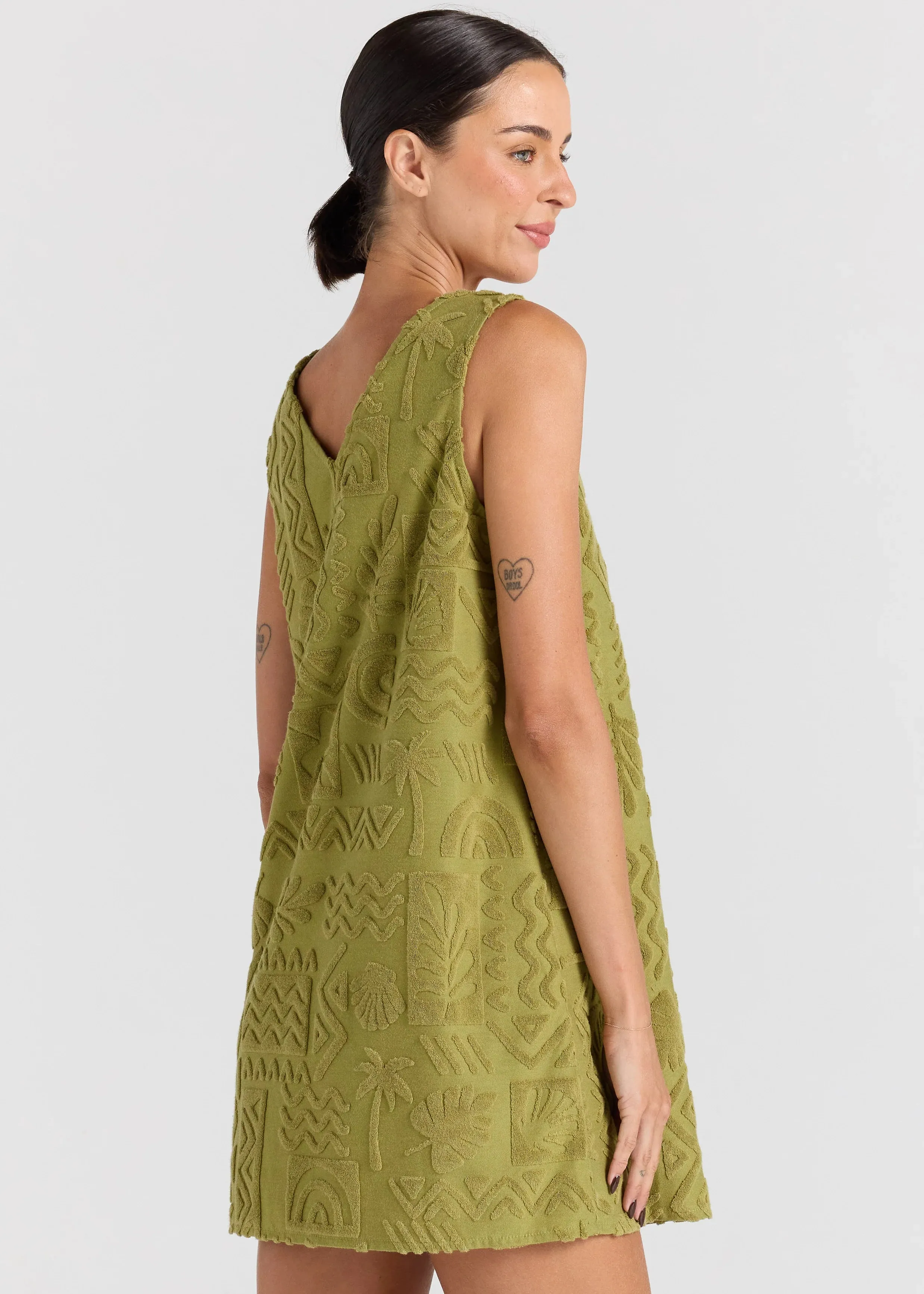 Mai Tai Dress - Moss