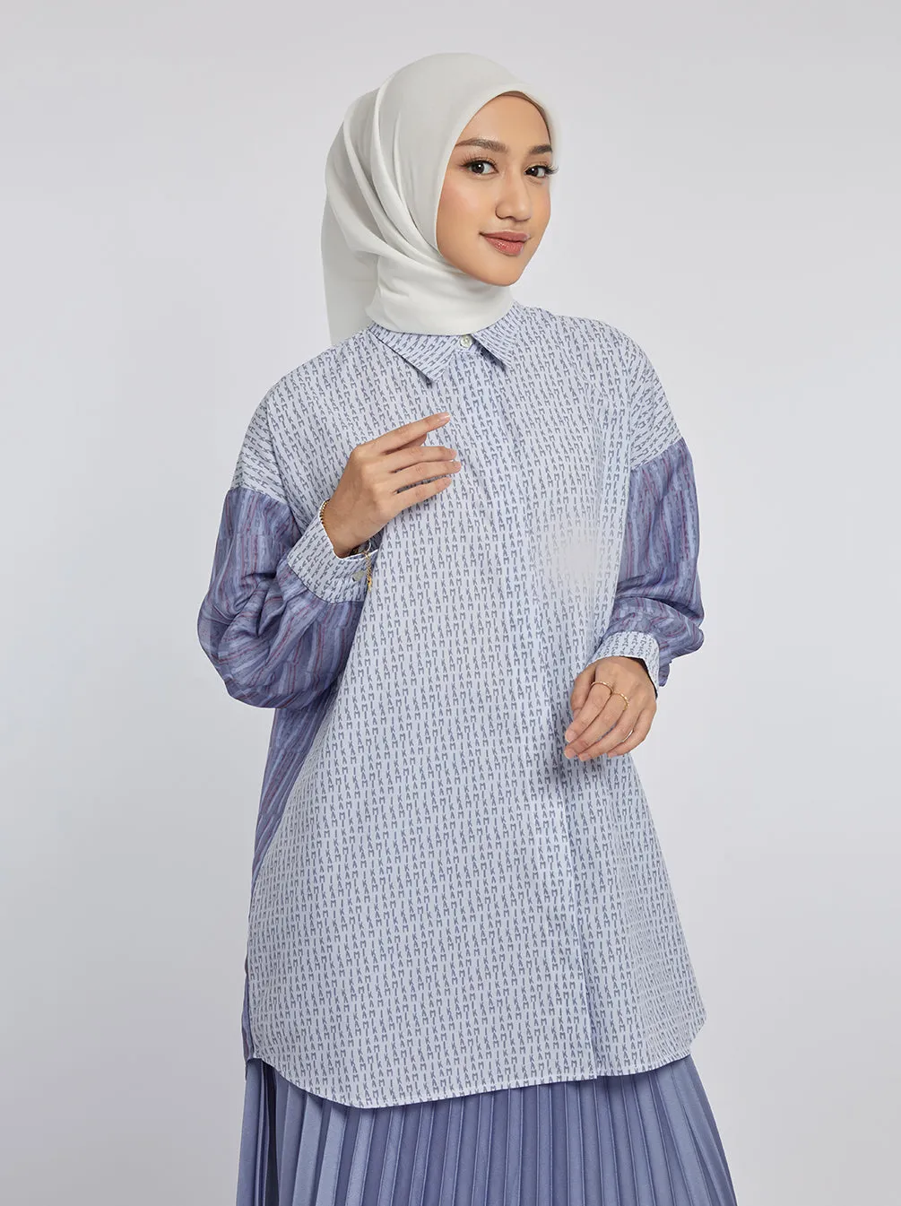 MALIA BOXY TOP LILAC