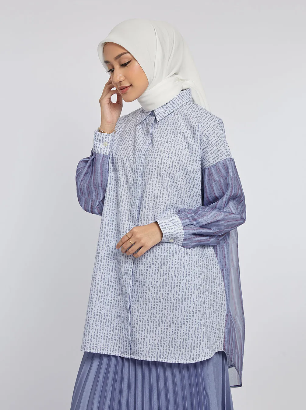 MALIA BOXY TOP LILAC