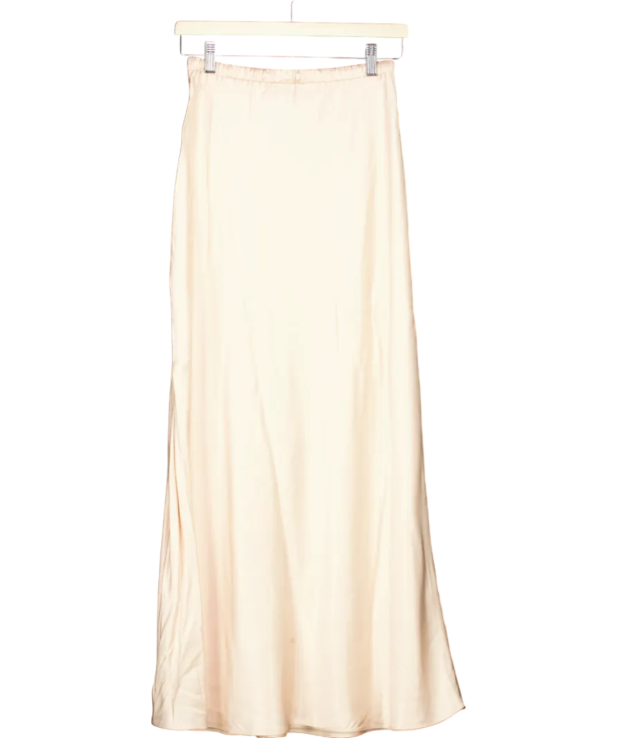 M&S Nude Viscose Slip Skirt UK 8