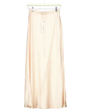 M&S Nude Viscose Slip Skirt UK 8