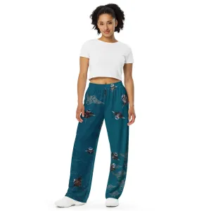 Mantas from Above All-over print unisex wide-leg pants
