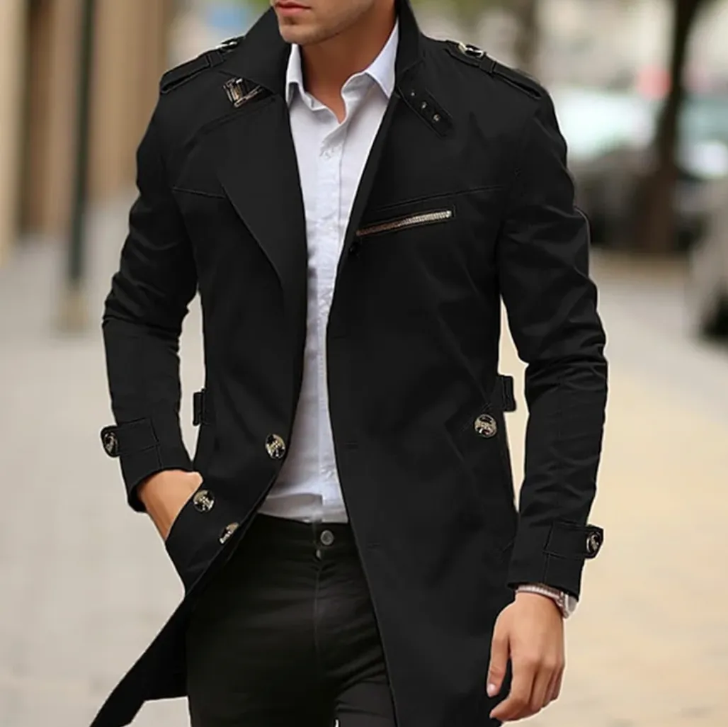 Matthew - elegant spring trench coat for men