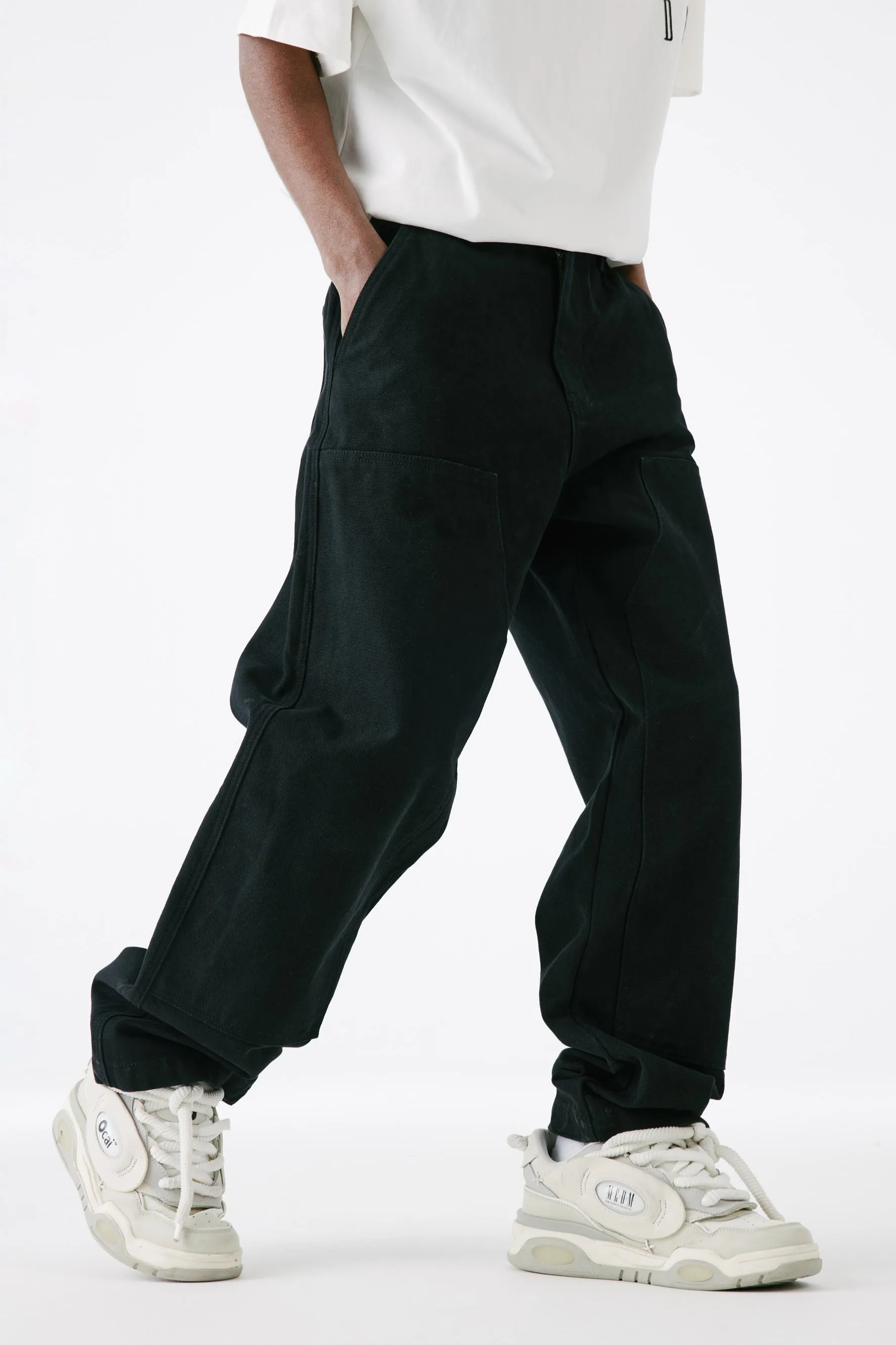 MEDM LOOSE STRAIGHT LEG PANTS