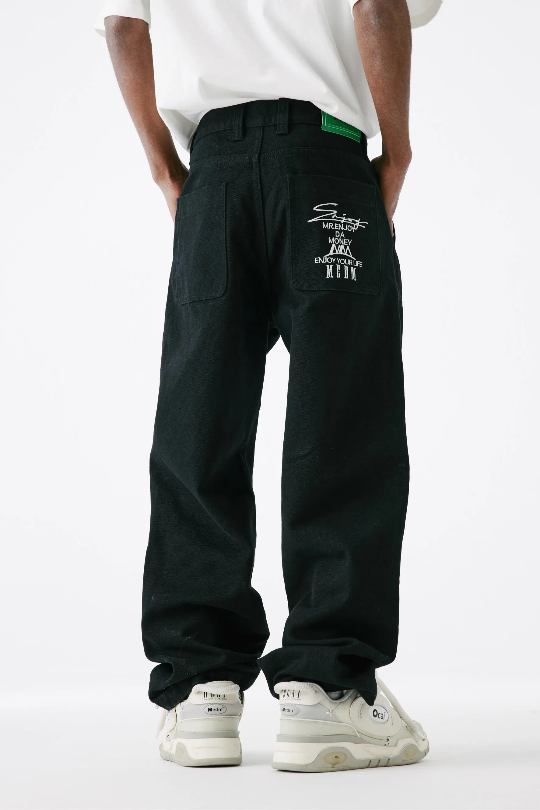 MEDM LOOSE STRAIGHT LEG PANTS