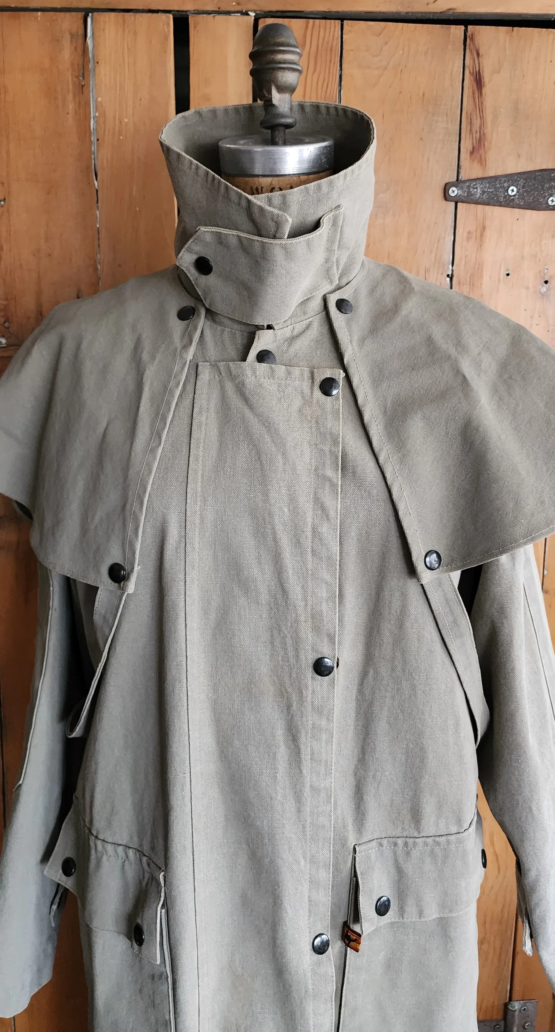 Mens Beige Trench Coat Kakadu Traders Australia Canvas Cotton