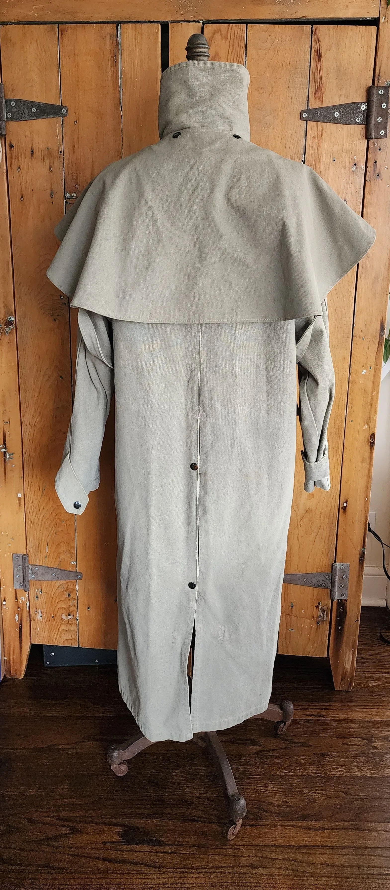 Mens Beige Trench Coat Kakadu Traders Australia Canvas Cotton
