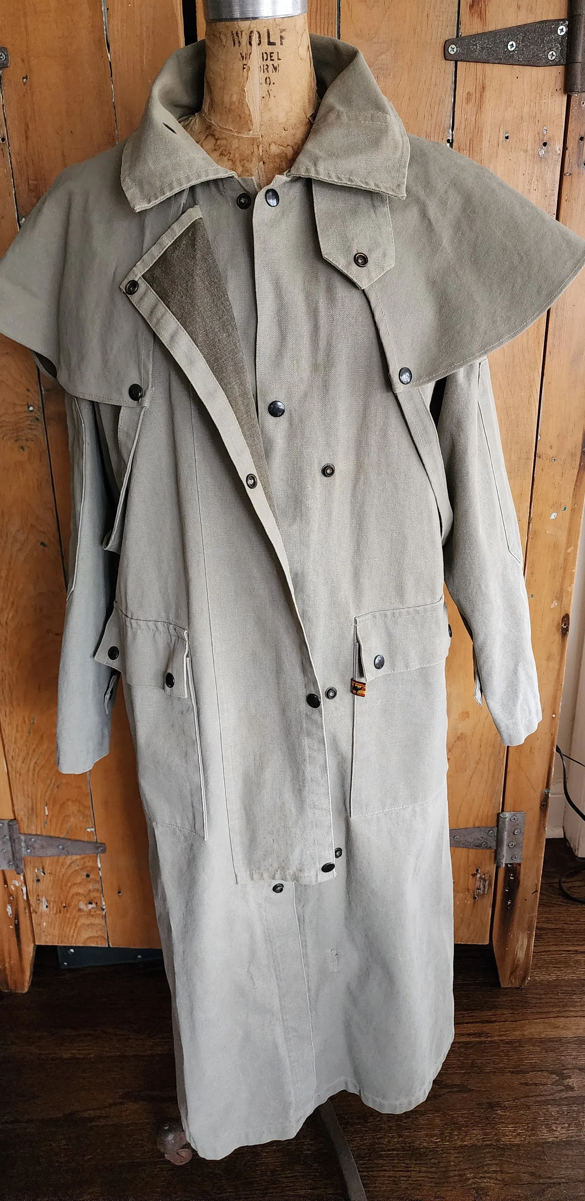Mens Beige Trench Coat Kakadu Traders Australia Canvas Cotton