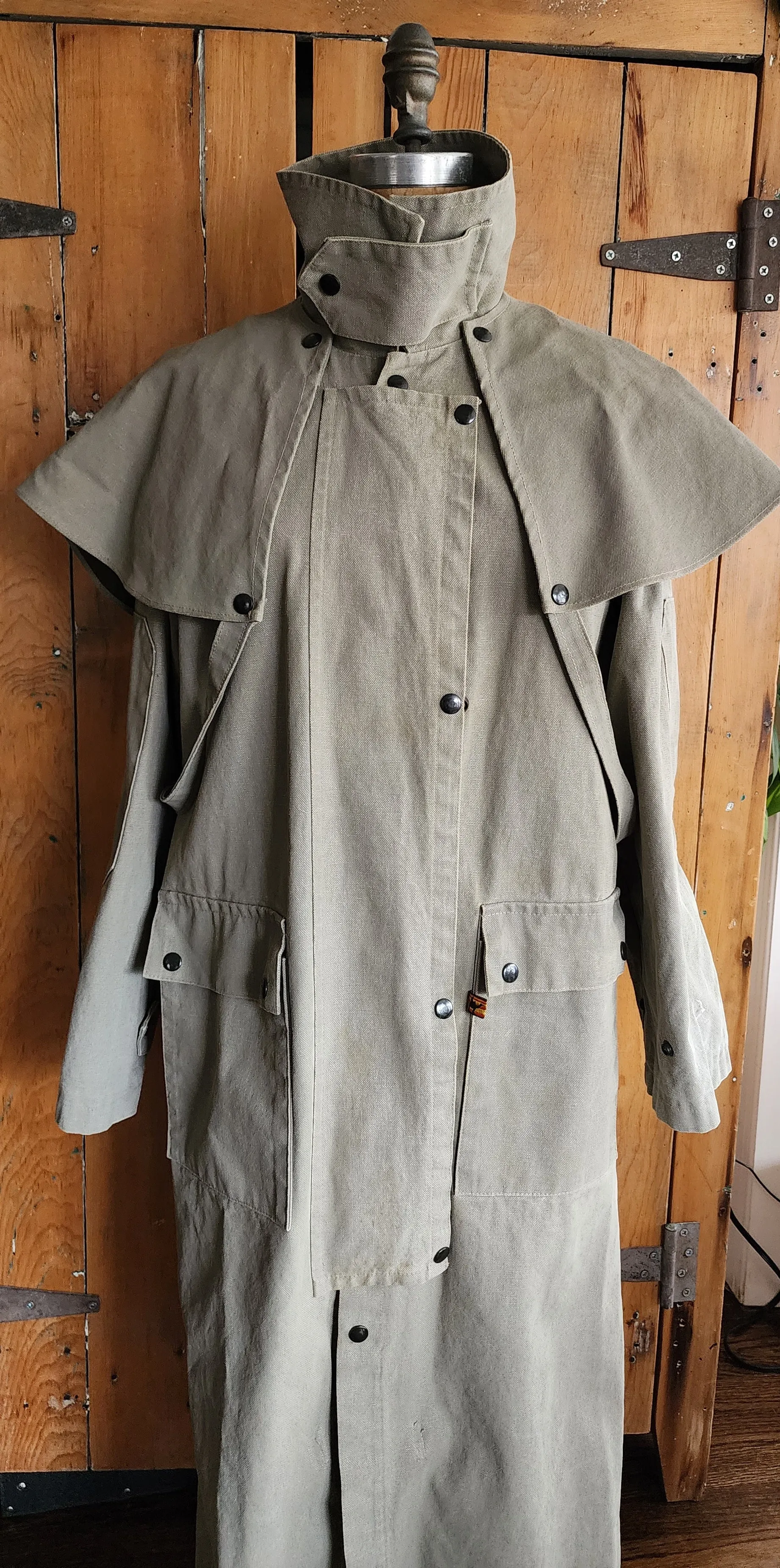 Mens Beige Trench Coat Kakadu Traders Australia Canvas Cotton