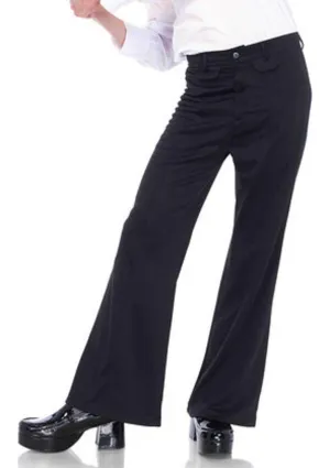Men's bell bottom pants in BLACK