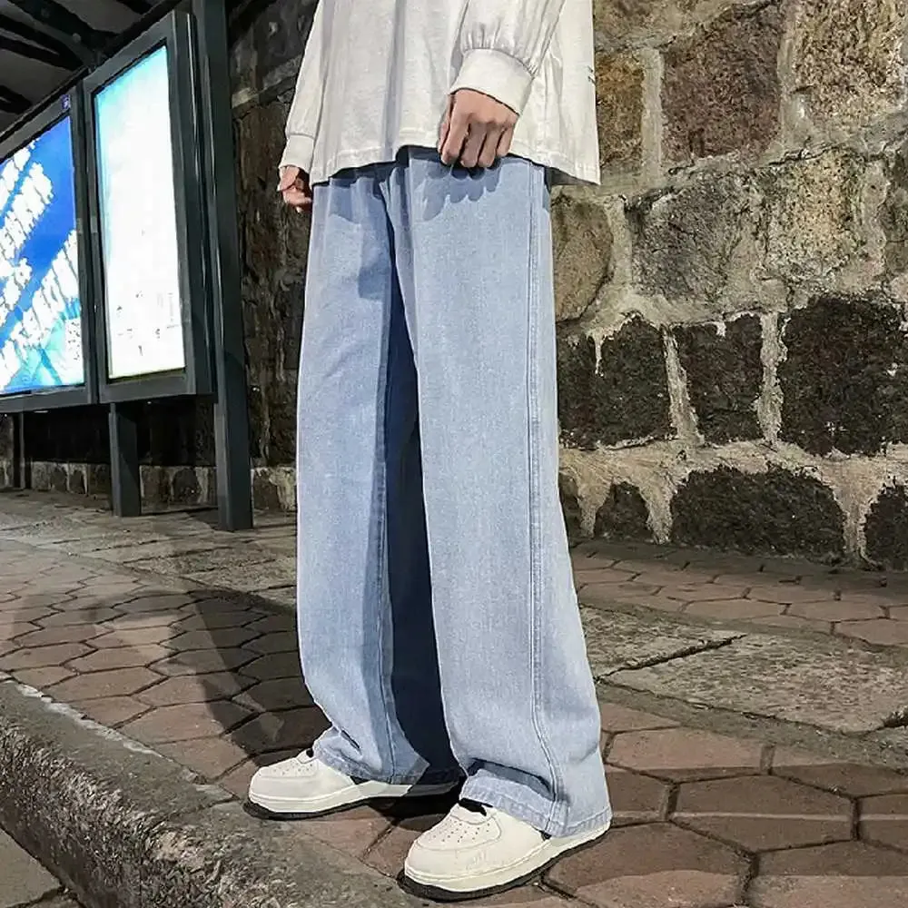 Men's Loose Baggy Drape Jeans – Y2K Casual Wide-Leg Pants