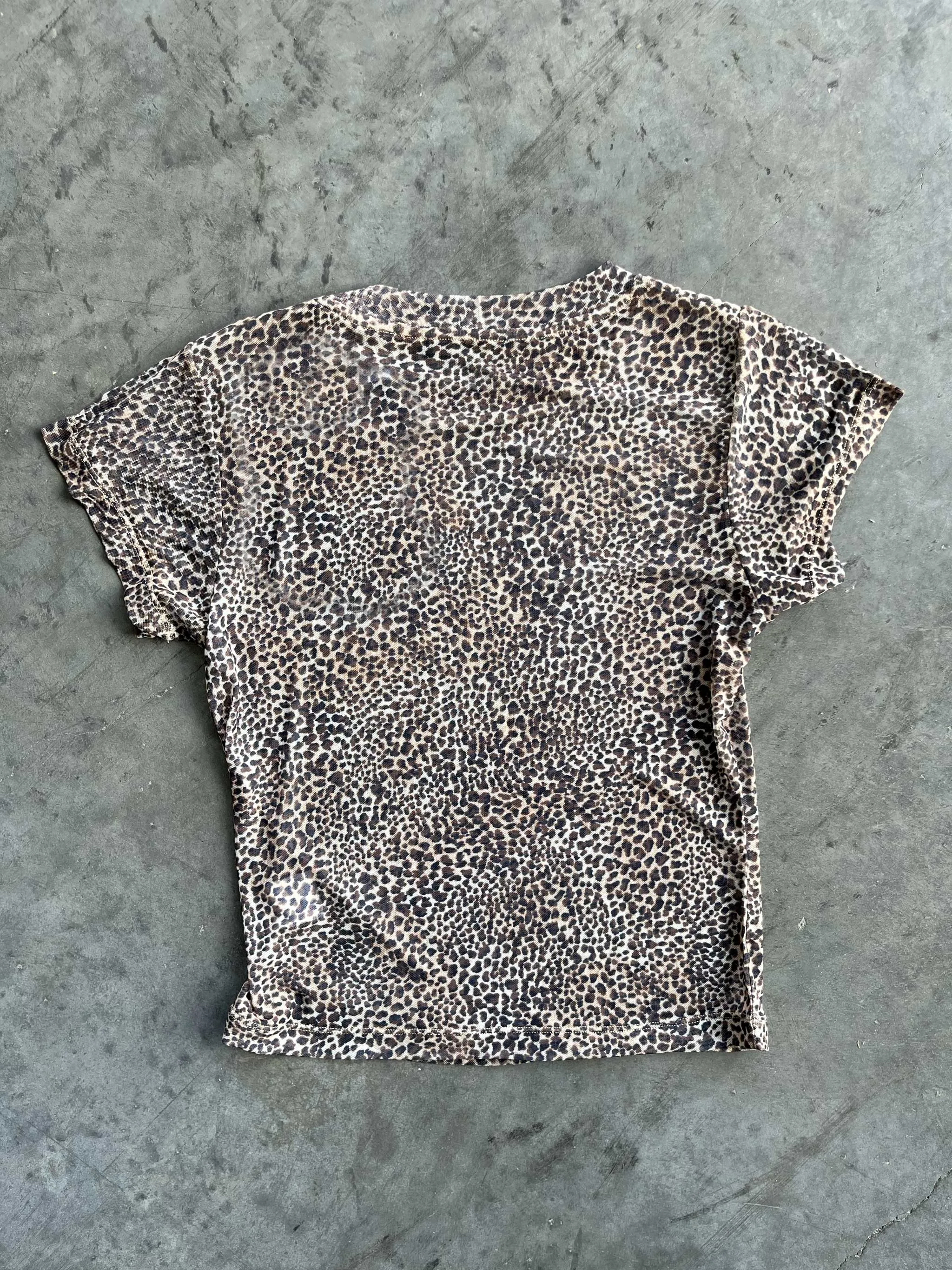Mesh Baby Tee - Carmella Leopard