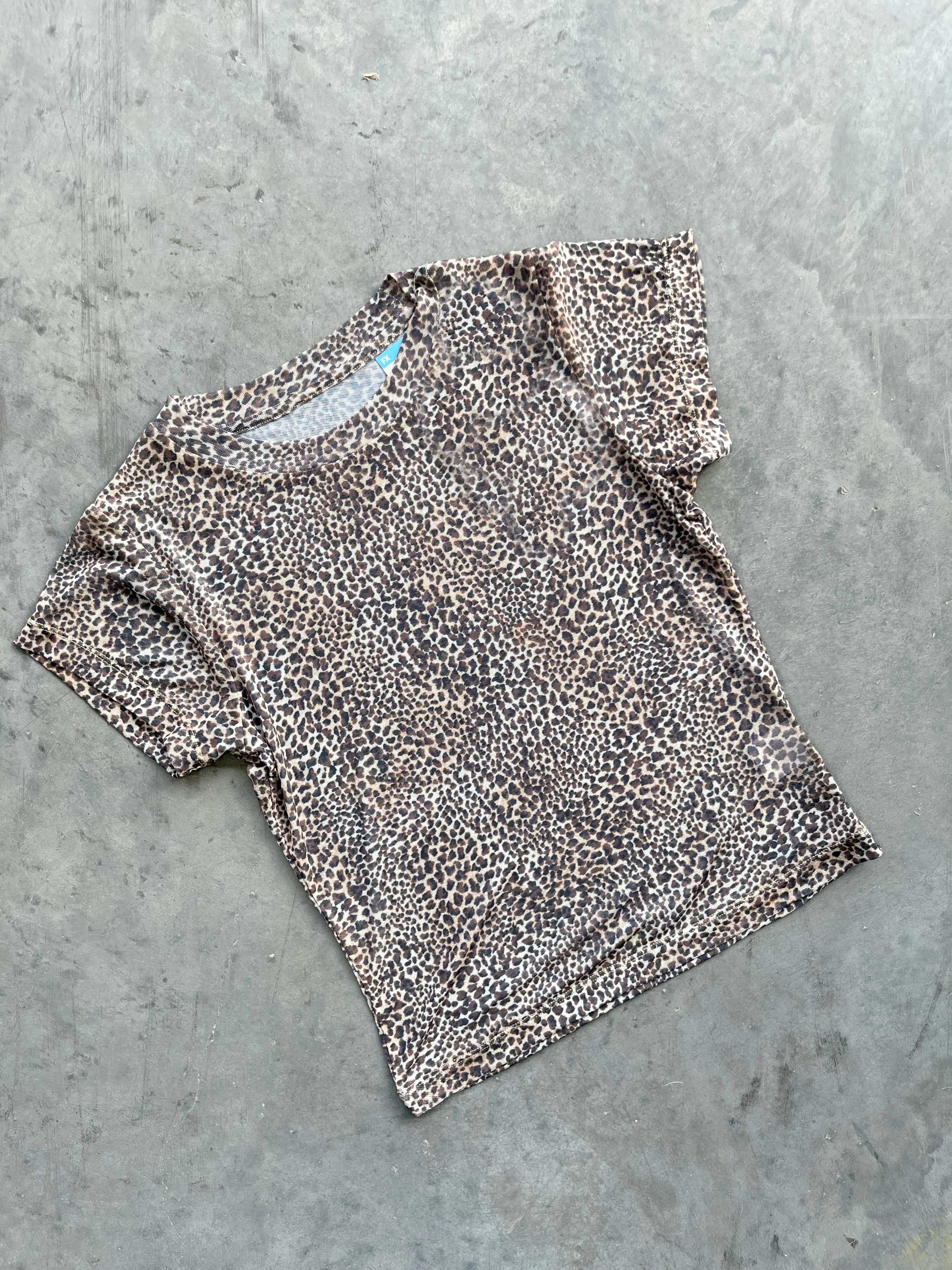 Mesh Baby Tee - Carmella Leopard