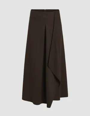 Midi A-Line Skirt