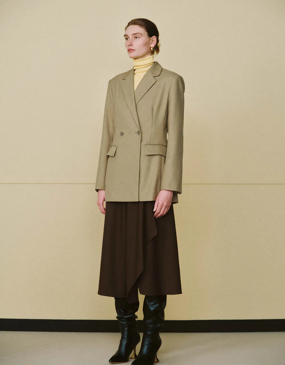 Midi A-Line Skirt