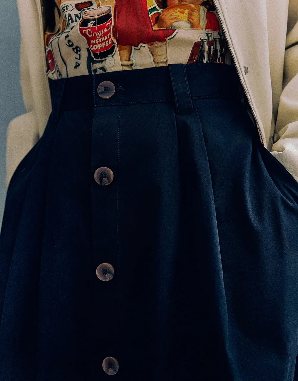 Midi A-Line Skirt