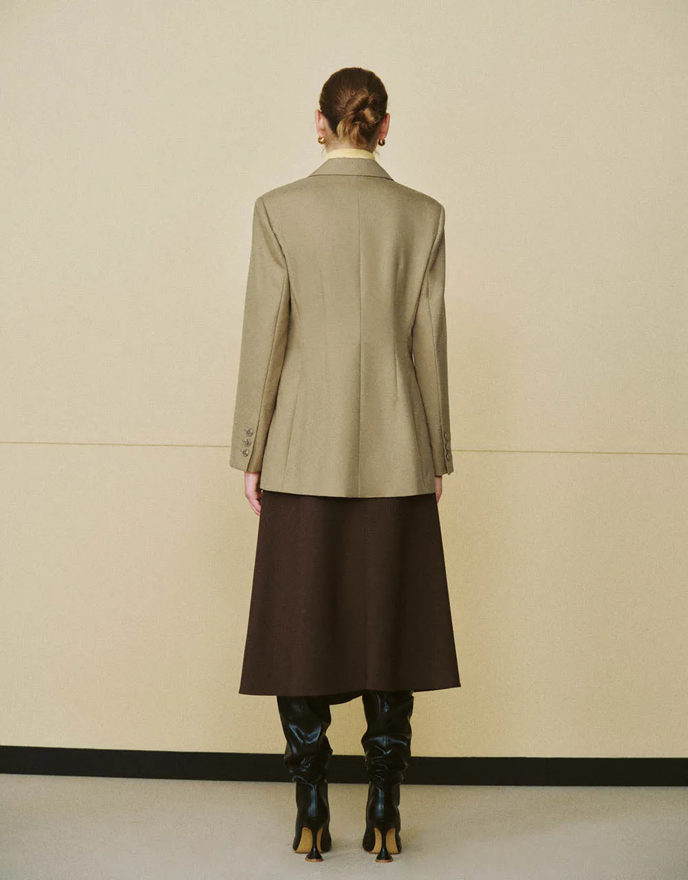 Midi A-Line Skirt