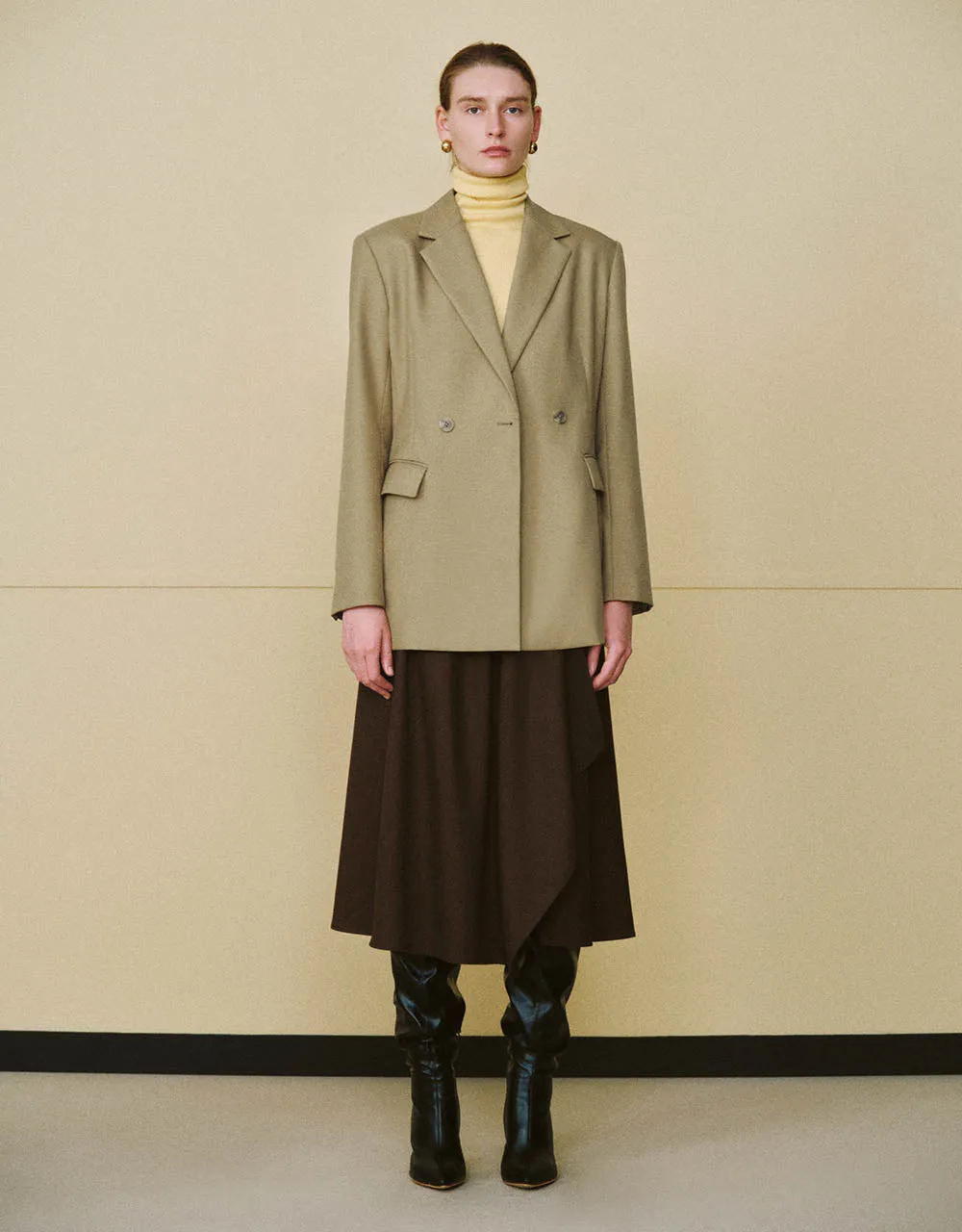 Midi A-Line Skirt