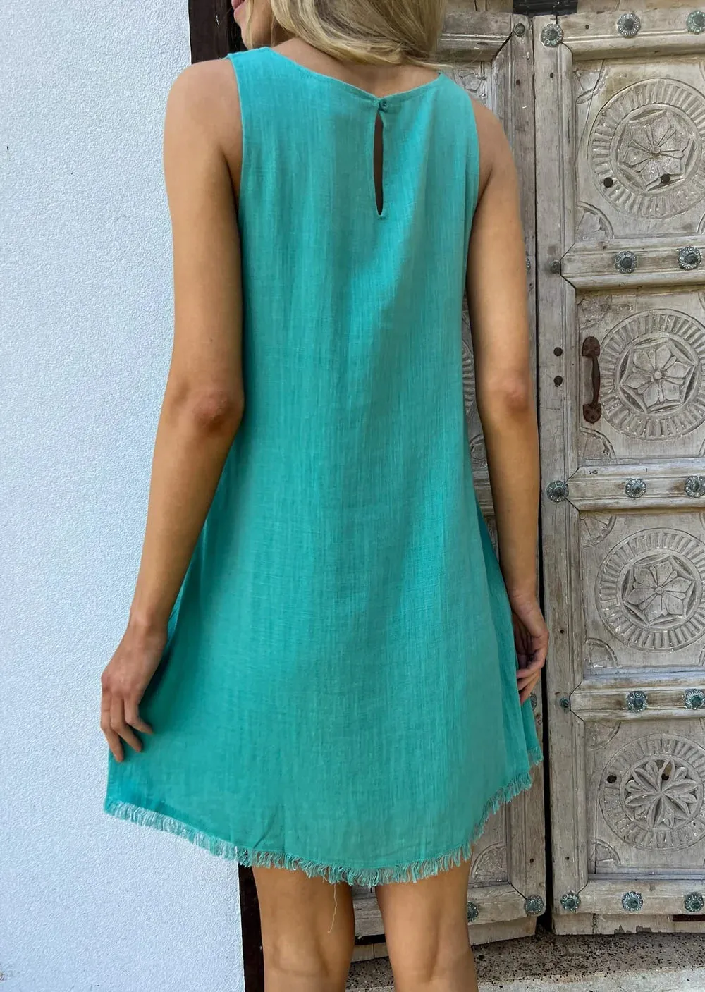 Misty Shift Dress - Noosa Green